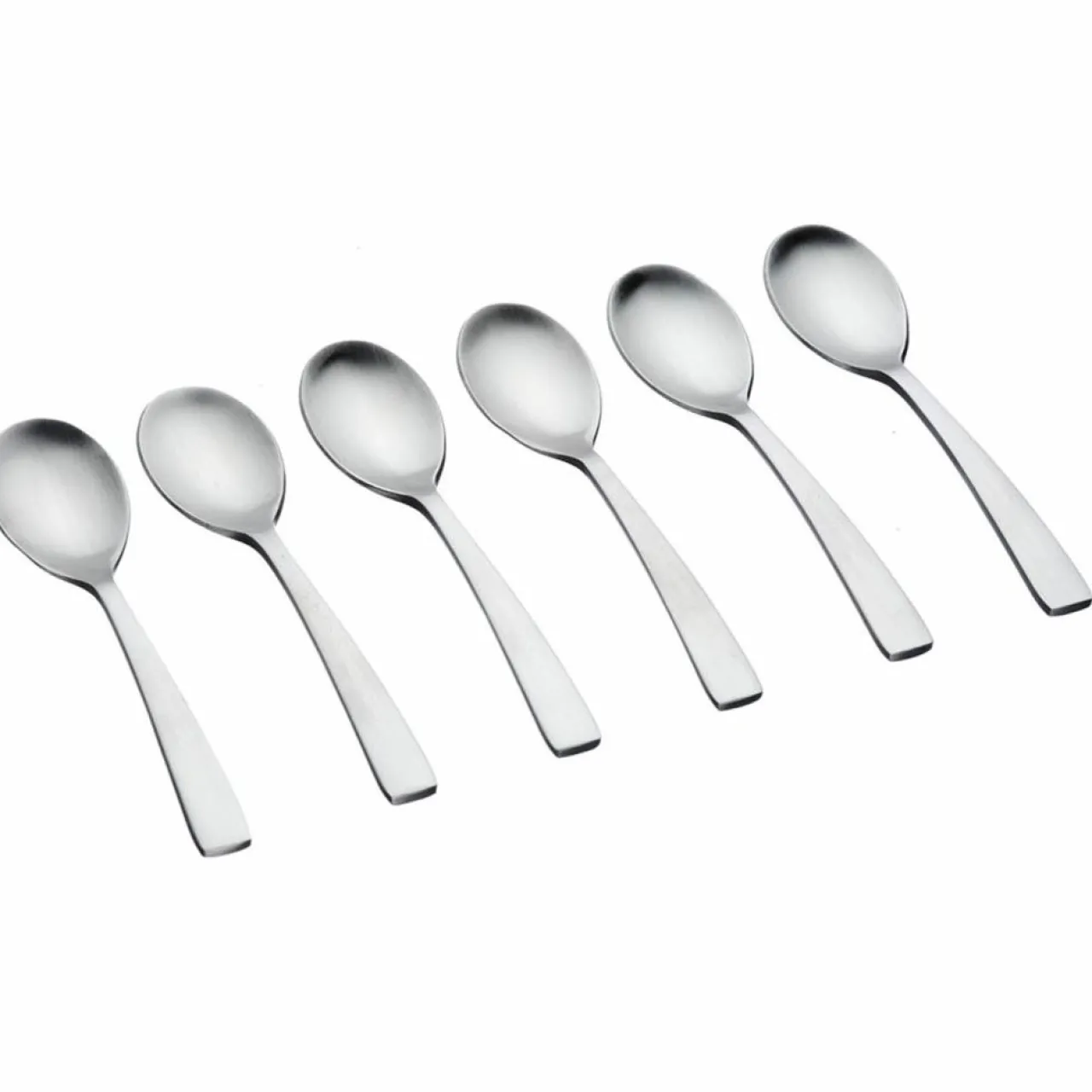 6 Petites cuillères Oglu inox mat