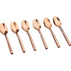 6 Petites cuillères Olaf cuivrées