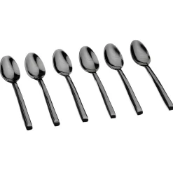 6 Petites cuillères Olaf noires