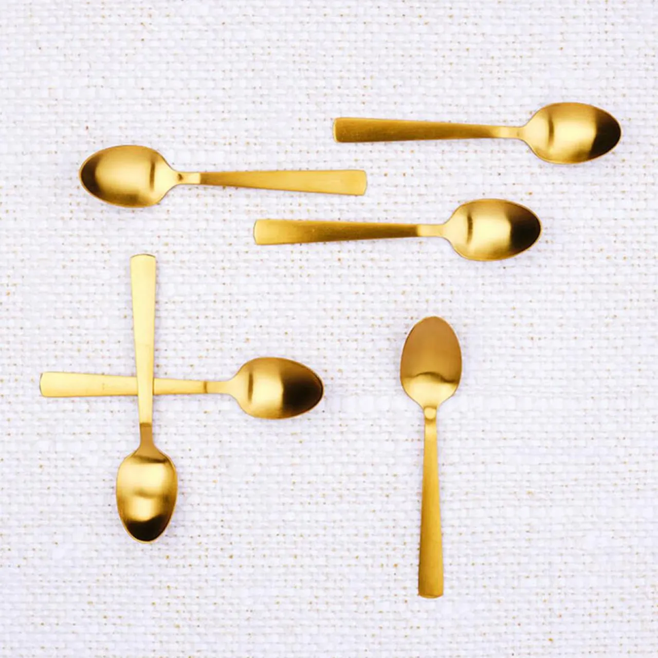 6 Petites cuillères Telmo dorées