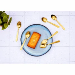 6 Petites cuillères Telmo dorées