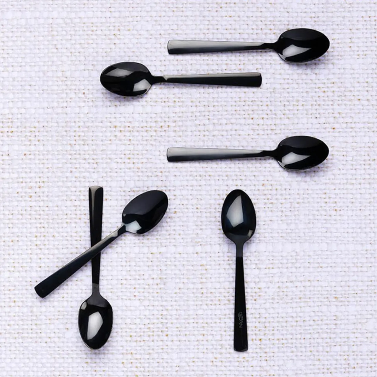 6 Petites cuillères Telmo noires