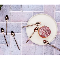 6 Petites cuillères Viggo cuivrées