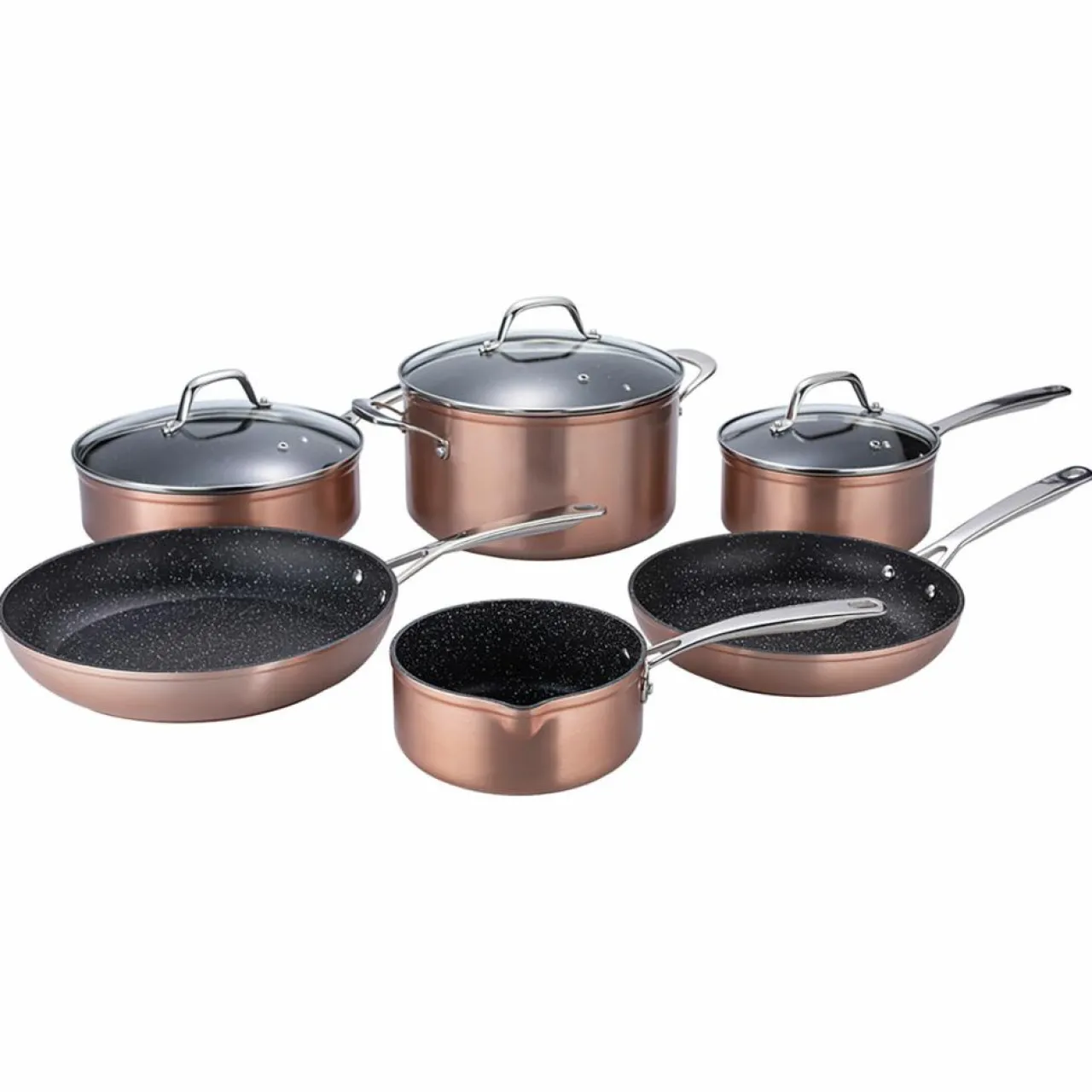 9 Pièces en Céramique Cuivré Élégance Greblon cuivre