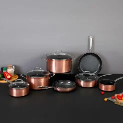 9 Pièces en Céramique Cuivré Élégance Greblon cuivre