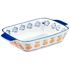 3 Plats à four en Porcelaine Napoli multicolores - 55.3x38.2x20.5 cm