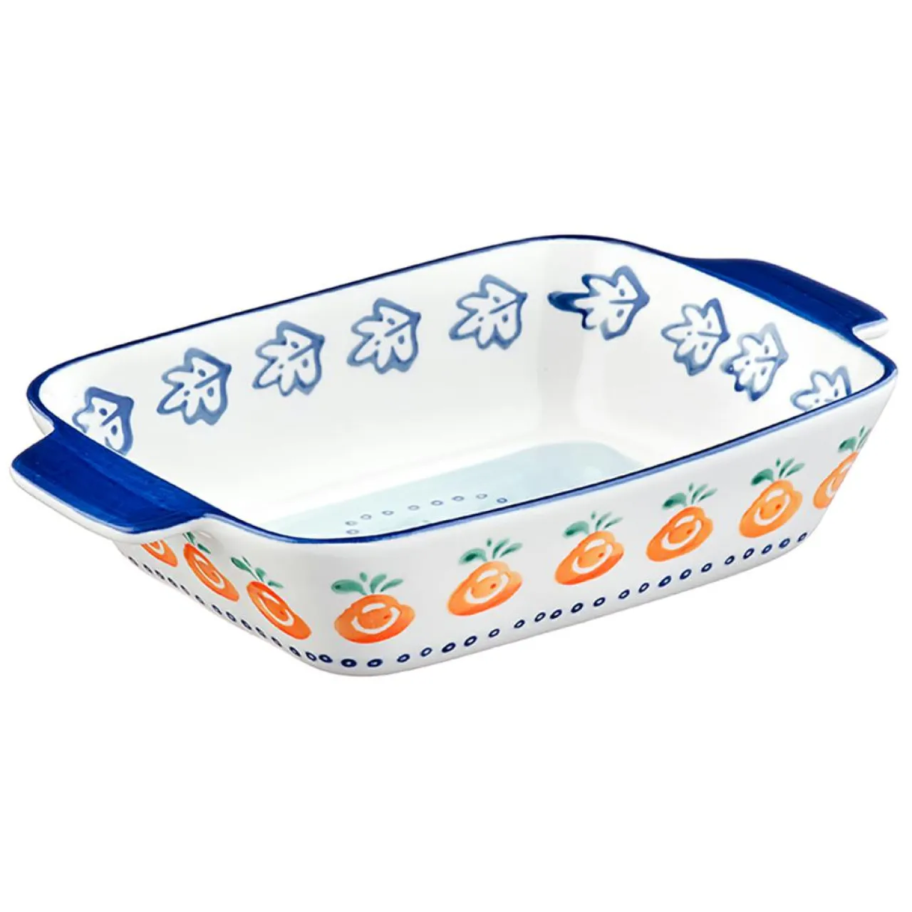 3 Plats à four en Porcelaine Napoli multicolores - 55.3x38.2x20.5 cm