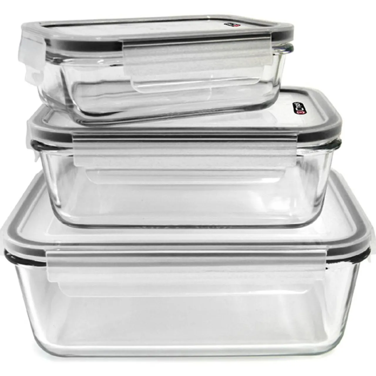 3 Plats special four + couvercles hermétiques transparents