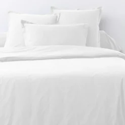 2 Taies d'oreiller en Coton blanches