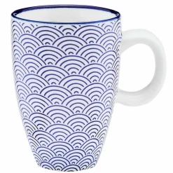 6 Tasses à café Pattern Dark blue bleu foncé - 9 cl