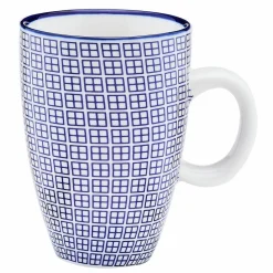 6 Tasses à café Pattern Dark blue bleu foncé - 9 cl