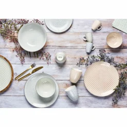 6 Tasses à café Pattern Pastel rose pastel/bleu pastel/vert pastel - 9 cl