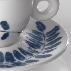 2 Tasses Cappucino en Porcelaine Illy Art Collection Biennale A bleu/blanc - 170 ml