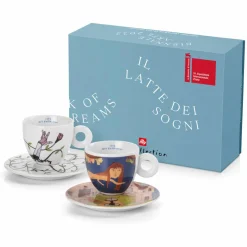 2 Tasses Cappucino en Porcelaine Illy Art Collection Biennale B multicolores - 170 ml