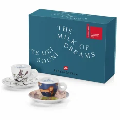 2 Tasses Espresso en Porcelaine Illy Art Collection Biennale B multicolores - 55 ml