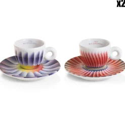 4 Tasses Espresso en Porcelaine Judy Chicago multicolores - 55 ml