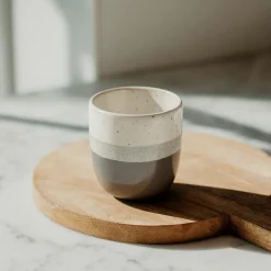 6 Tasses ExpressoRiga 11Cl Marron En Grès