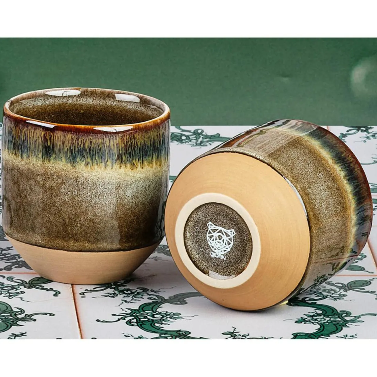 6 Tasses Genesis marron volcanique - 15 cl