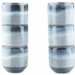 6 Tasses Genesis bleus - 15 cl