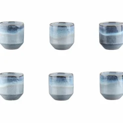 6 Tasses Genesis bleus - 15 cl