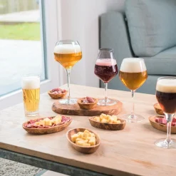 6 verres à Bières transparents - 33 cl