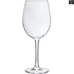 6 Verres à vin Cosy moments transparents - 48 cl
