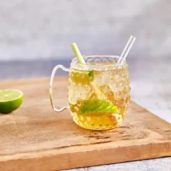 6 Verres avec anse Moscow Mule transparents - 50cl