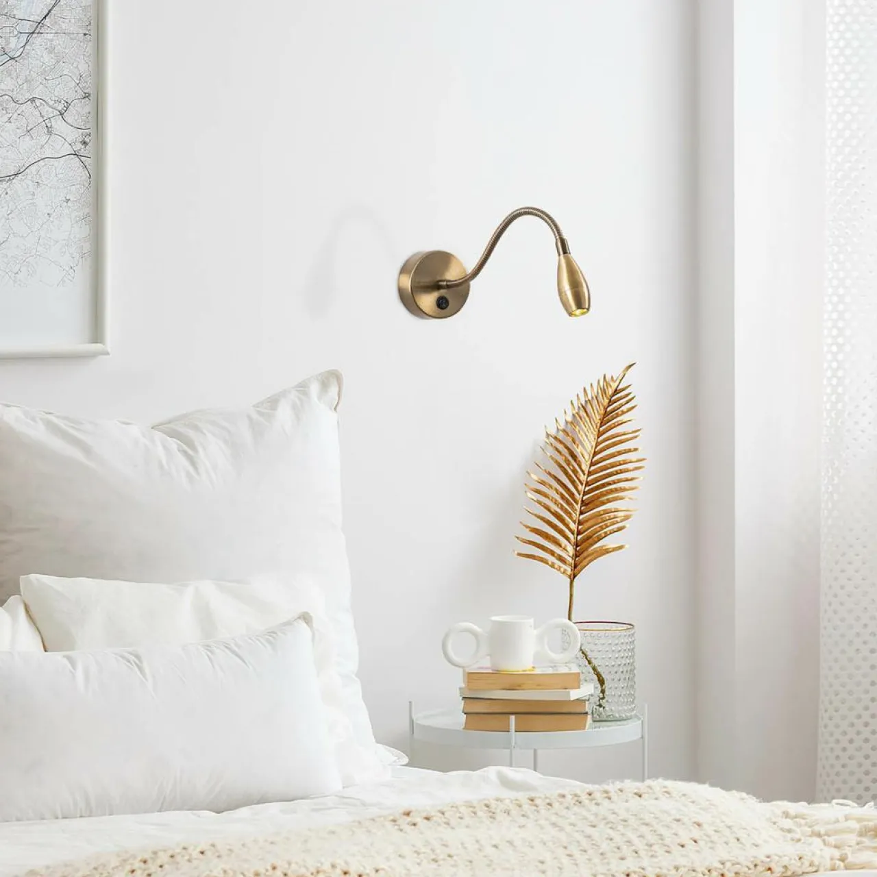 Applique murale vintage - 8x38x15 cm