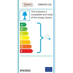 Applique murale 605 noire - 55x12x55 cm