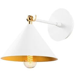 Applique murale Berceste blanc - 19x26x20cm