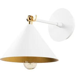 Applique murale Berceste blanc - 19x26x20cm