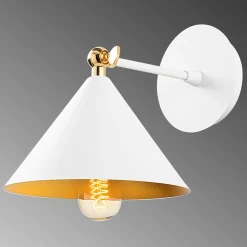 Applique murale Berceste blanc - 19x26x20cm