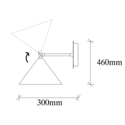 Applique murale Berceste blanc - 19x26x20cm