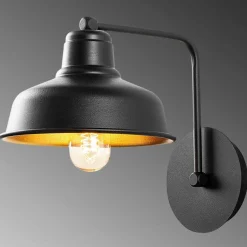 Applique murale Berceste noire - 19x27x24 cm