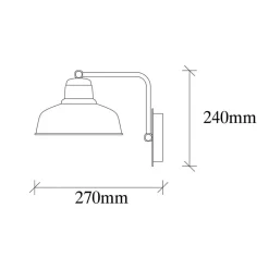 Applique murale Berceste noire - 19x27x24 cm