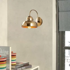 Applique murale Berceste dorée - 20x27x24 cm