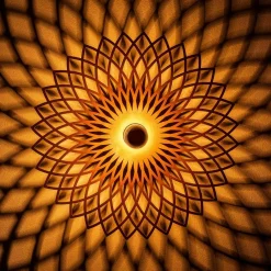 Applique murale Fellini cuivre - 50x12x50 cm