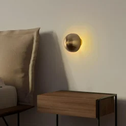 Applique murale Fungal dorée - D.16 cm