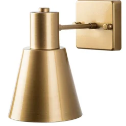 Applique murale Funnel dorée - 14x24x21 cm