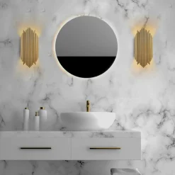 Applique murale Kara dorée - 18x40 cm