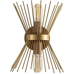 Applique murale Kirpi dorée - 23x16x33 cm