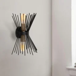 Applique Murale Kirpi noire - 23x16x33 cm