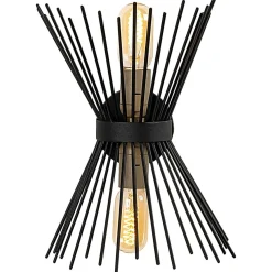 Applique Murale Kirpi noire - 23x16x33 cm