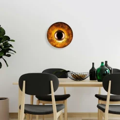 Applique murale Kurt bronze - D.38x31 cm