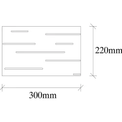 Applique murale Lighty vintage - 30x10x22 cm