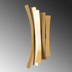 Applique murale Linea dorée - 17x16x48 cm