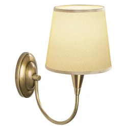 Applique murale Pardo doré/blanc - 16x28x31 cm