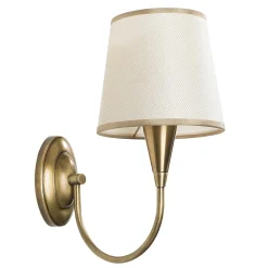 Applique murale Pardo doré/blanc - 16x28x31 cm