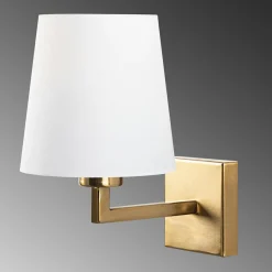 Applique murale Profil doré/blanc - 18x24x30 cm