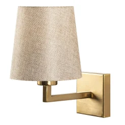 Applique murale Profil doré/crème - 18x24x30 cm